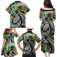 Polynesian Pacific Rugby Tribal Family Matching Puletasi and Hawaiian Shirt Tropical Vibe LT9 - Polynesian Pride