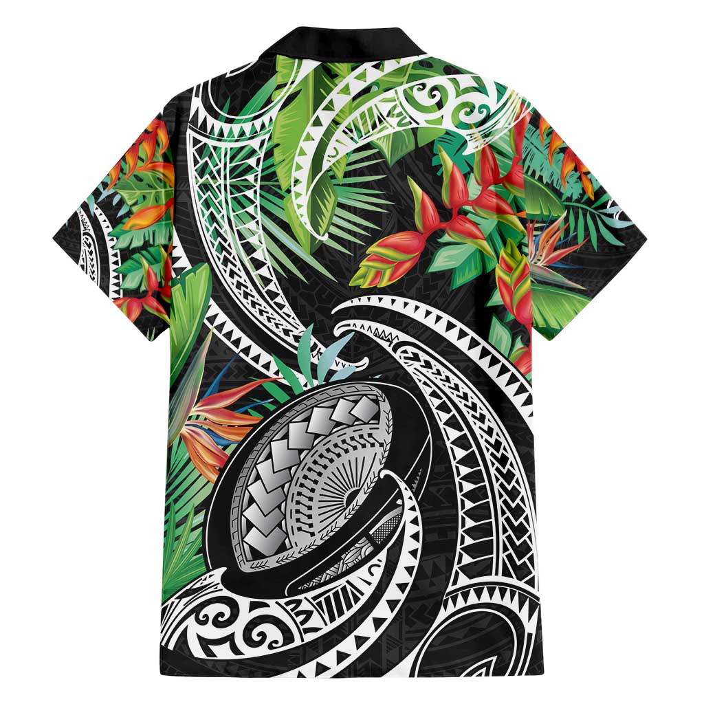Polynesian Pacific Rugby Tribal Family Matching Short Sleeve Bodycon Dress and Hawaiian Shirt Tropical Vibe LT9 - Polynesian Pride