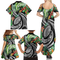 Polynesian Pacific Rugby Tribal Family Matching Summer Maxi Dress and Hawaiian Shirt Tropical Vibe LT9 - Polynesian Pride