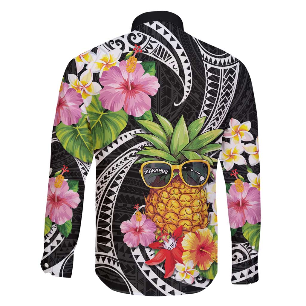 Hau'oli Makahiki Hou Family Matching Puletasi and Hawaiian Shirt Aloha Pineapple Tropical Vibe LT9 - Polynesian Pride