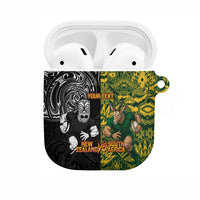 Custom New Zealand vs South Africa AirPods Case Rugby Rivalry Two Nations One Battle