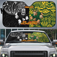 Custom New Zealand vs South Africa Auto Sun Shade Rugby Rivalry Two Nations One Battle