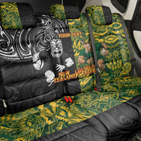 Custom New Zealand vs South Africa Back Car Seat Cover Rugby Rivalry Two Nations One Battle