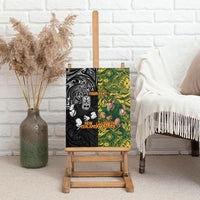 Custom New Zealand vs South Africa Canvas Wall Art Rugby Rivalry Two Nations One Battle