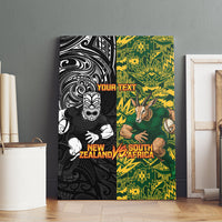 Custom New Zealand vs South Africa Canvas Wall Art Rugby Rivalry Two Nations One Battle