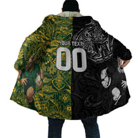 Custom New Zealand vs South Africa Cloak Rugby Rivalry Two Nations One Battle