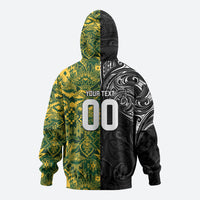 Custom New Zealand vs South Africa Hoodie Rugby Rivalry Two Nations One Battle