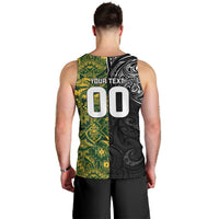 Custom New Zealand vs South Africa Men Tank Top Rugby Rivalry Two Nations One Battle