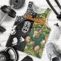 Custom New Zealand vs South Africa Men Tank Top Rugby Rivalry Two Nations One Battle