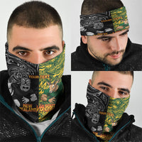 Custom New Zealand vs South Africa Neck Gaiter Rugby Rivalry Two Nations One Battle