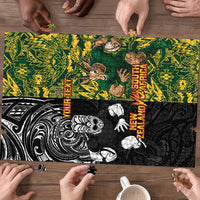 Custom New Zealand vs South Africa Puzzle Rugby Rivalry Two Nations One Battle