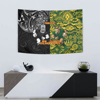 Custom New Zealand vs South Africa Tapestry Rugby Rivalry Two Nations One Battle