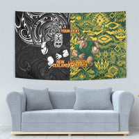 Custom New Zealand vs South Africa Tapestry Rugby Rivalry Two Nations One Battle