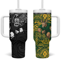 New Zealand vs South Africa Tumbler With Handle Rugby Rivalry Two Nations One Battle