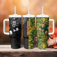 New Zealand vs South Africa Tumbler With Handle Rugby Rivalry Two Nations One Battle