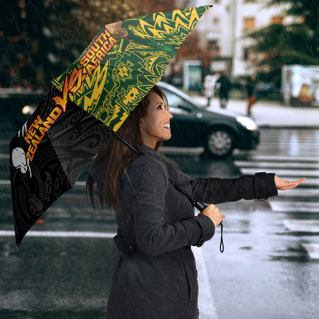 Custom New Zealand vs South Africa Umbrella Rugby Rivalry Two Nations One Battle