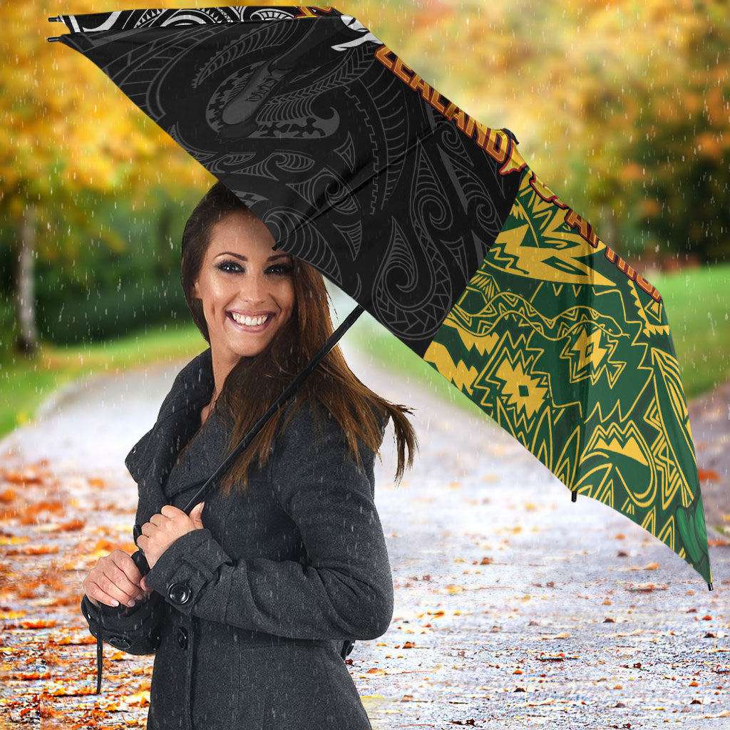 Custom New Zealand vs South Africa Umbrella Rugby Rivalry Two Nations One Battle