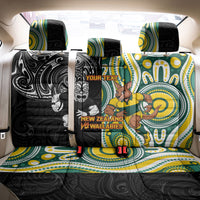 Custom Australia vs New Zealand Back Car Seat Cover Rugby Rivalry Two Nations One Battle