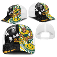 Personalised Australia vs New Zealand Baseball Net Cap Rugby Rivalry Two Nations One Battle