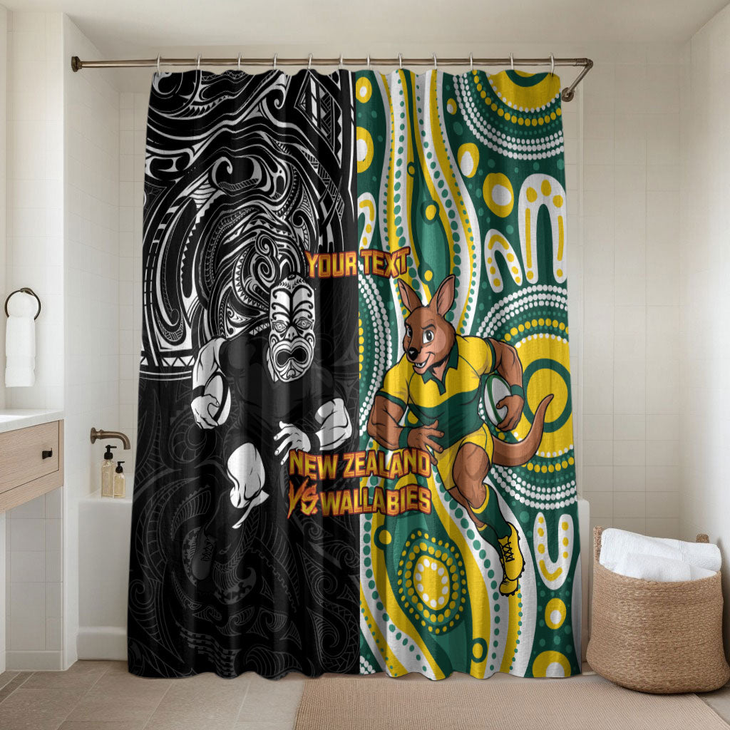 Custom Australia vs New Zealand Bathroom Set Rugby Rivalry Two Nations One Battle