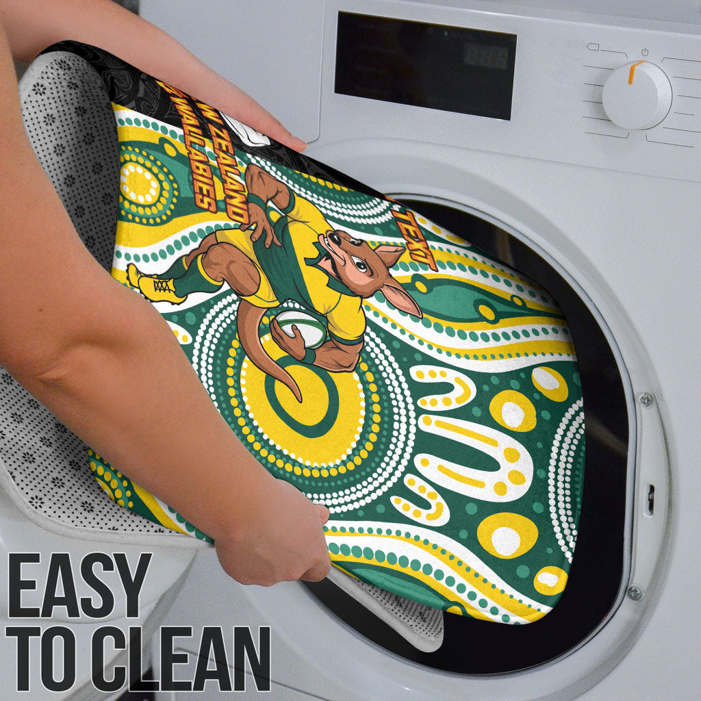 Custom Australia vs New Zealand Bathroom Set Rugby Rivalry Two Nations One Battle
