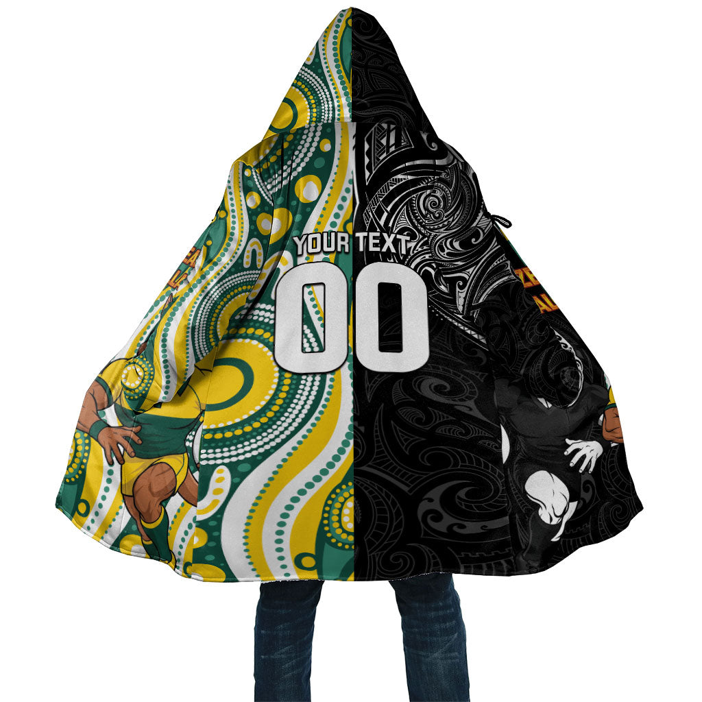Custom Australia vs New Zealand Cloak Rugby Rivalry Two Nations One Battle