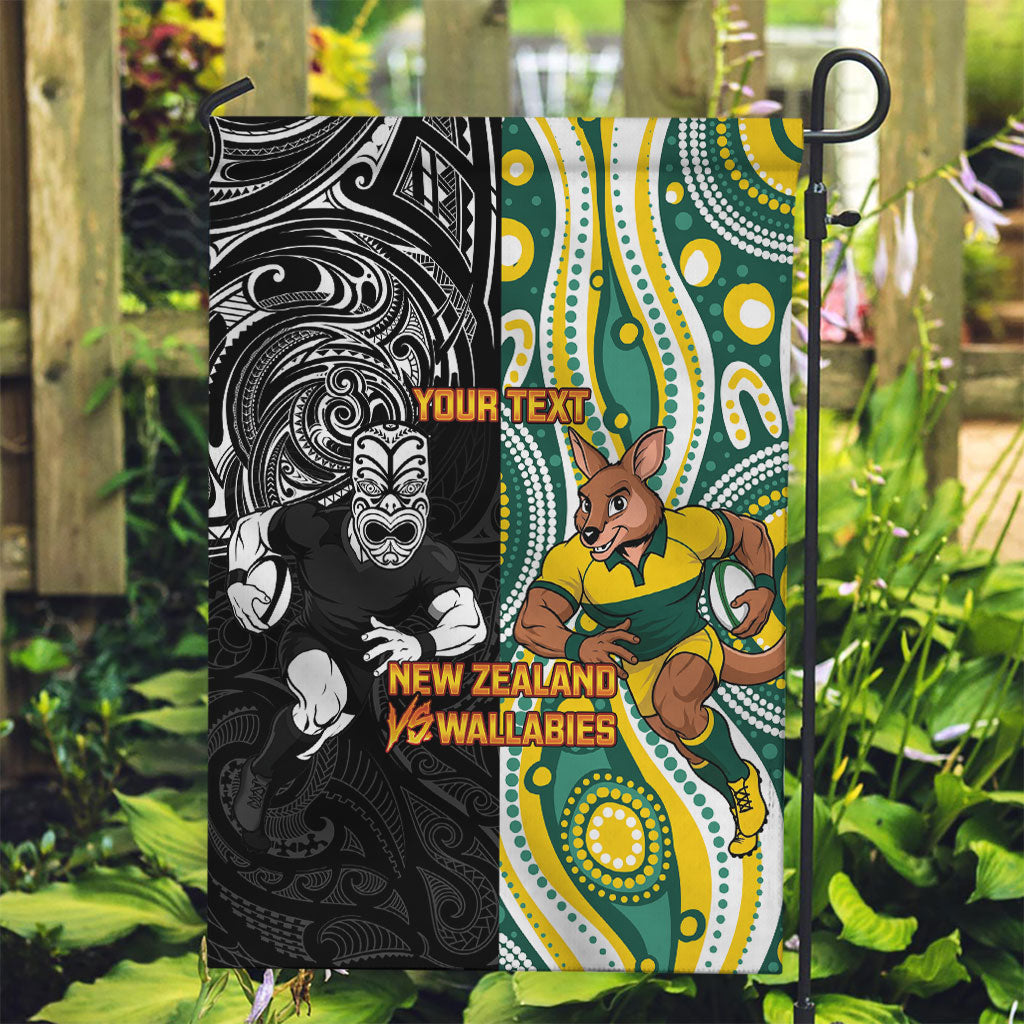 Custom Australia vs New Zealand Garden Flag Rugby Rivalry Two Nations One Battle