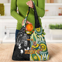 Custom Australia vs New Zealand Grocery Bag Rugby Rivalry Two Nations One Battle