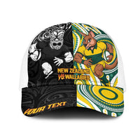 Personalised Australia vs New Zealand Mesh Trucker Cap Rugby Rivalry Two Nations One Battle