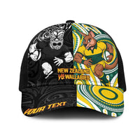 Personalised Australia vs New Zealand Mesh Trucker Cap Rugby Rivalry Two Nations One Battle
