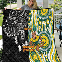 Custom Australia vs New Zealand Quilt Rugby Rivalry Two Nations One Battle
