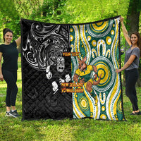 Custom Australia vs New Zealand Quilt Rugby Rivalry Two Nations One Battle