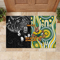 Custom Australia vs New Zealand Rubber Doormat Rugby Rivalry Two Nations One Battle