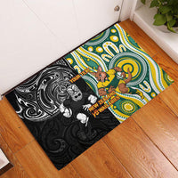 Custom Australia vs New Zealand Rubber Doormat Rugby Rivalry Two Nations One Battle