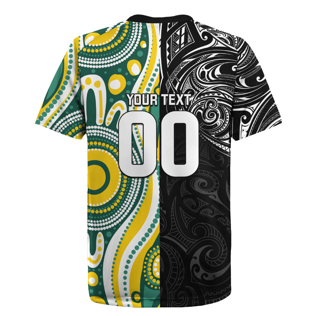Custom Australia vs New Zealand Rugby Jersey Rugby Rivalry Two Nations One Battle