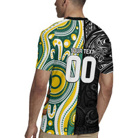 Custom Australia vs New Zealand Rugby Jersey Rugby Rivalry Two Nations One Battle