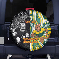 Custom Australia vs New Zealand Spare Tire Cover Rugby Rivalry Two Nations One Battle