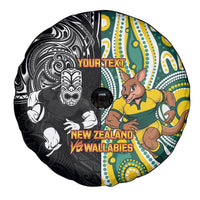 Custom Australia vs New Zealand Spare Tire Cover Rugby Rivalry Two Nations One Battle