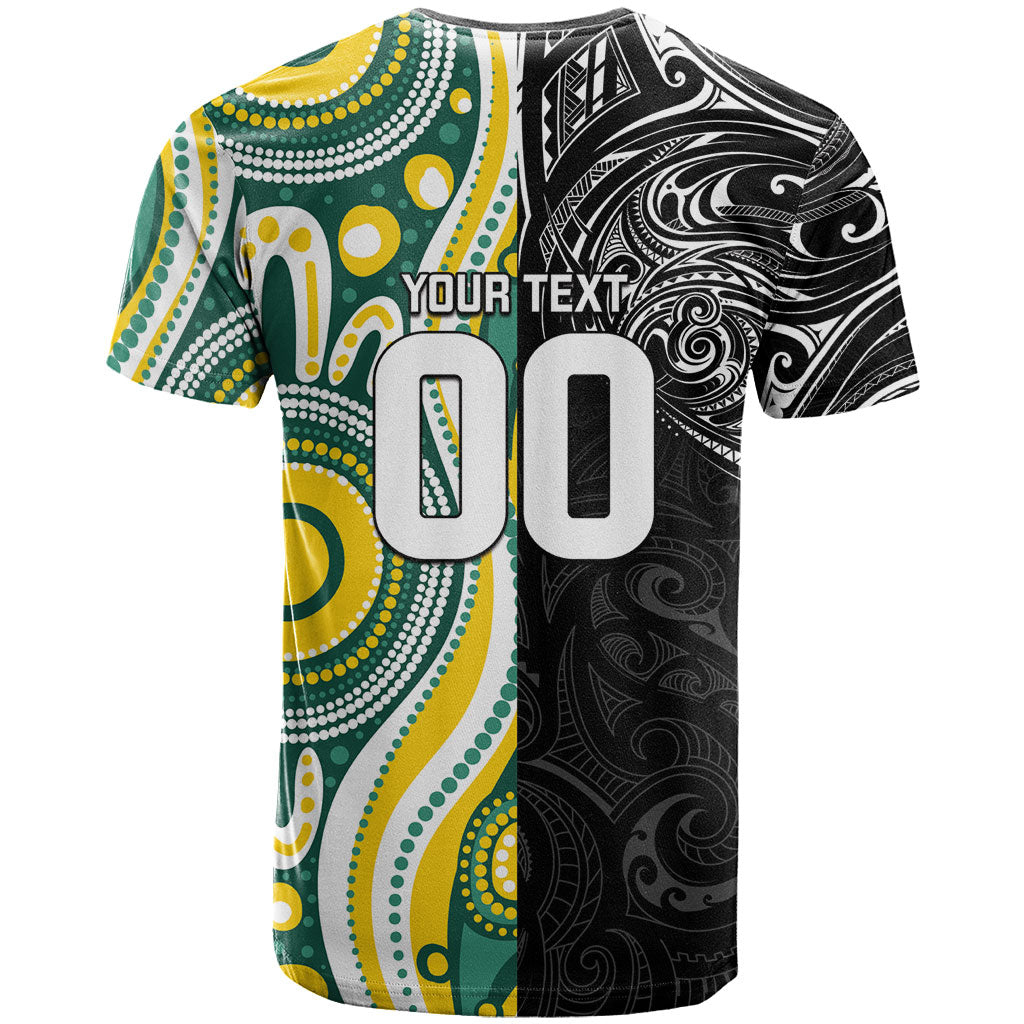 Custom Australia vs New Zealand T Shirt Rugby Rivalry Two Nations One Battle