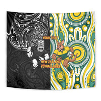 Custom Australia vs New Zealand Tapestry Rugby Rivalry Two Nations One Battle