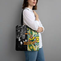 Custom Australia vs New Zealand Tote Bag Rugby Rivalry Two Nations One Battle