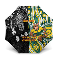 Custom Australia vs New Zealand Umbrella Rugby Rivalry Two Nations One Battle