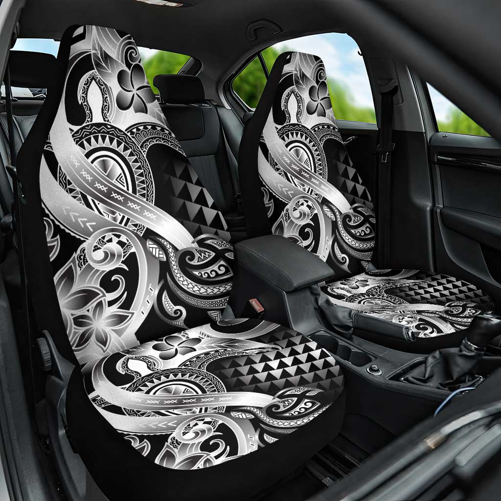 Aloha Black Tribal Honu Tattoo Car Seat Cover LT9 One Size Black - Polynesian Pride
