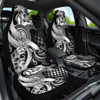 Aloha Black Tribal Honu Tattoo Car Seat Cover LT9 One Size Black - Polynesian Pride