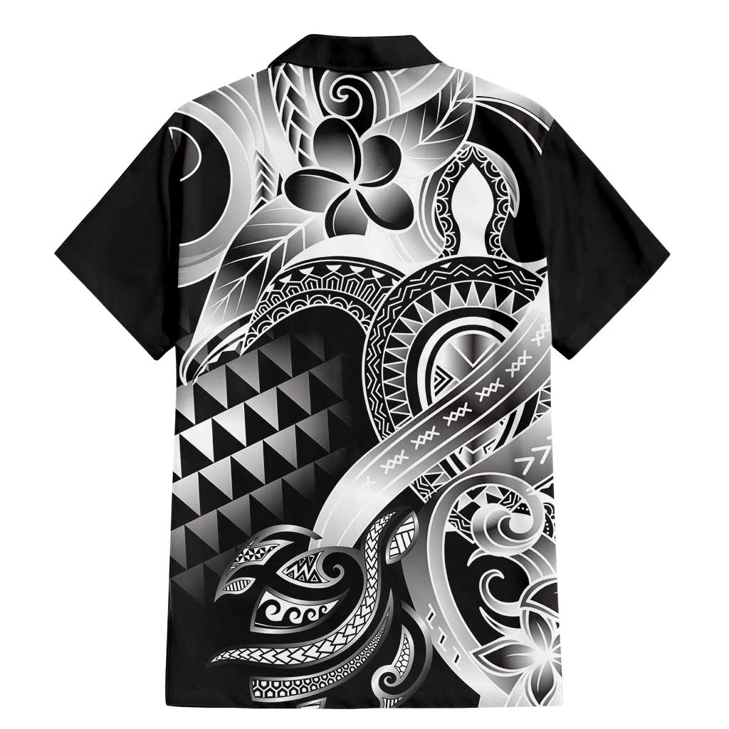 Aloha Black Tribal Honu Tattoo Family Matching Mermaid Dress and Hawaiian Shirt LT9 - Polynesian Pride