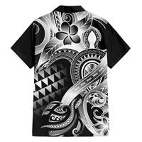 Aloha Black Tribal Honu Tattoo Family Matching Summer Maxi Dress and Hawaiian Shirt LT9 - Polynesian Pride