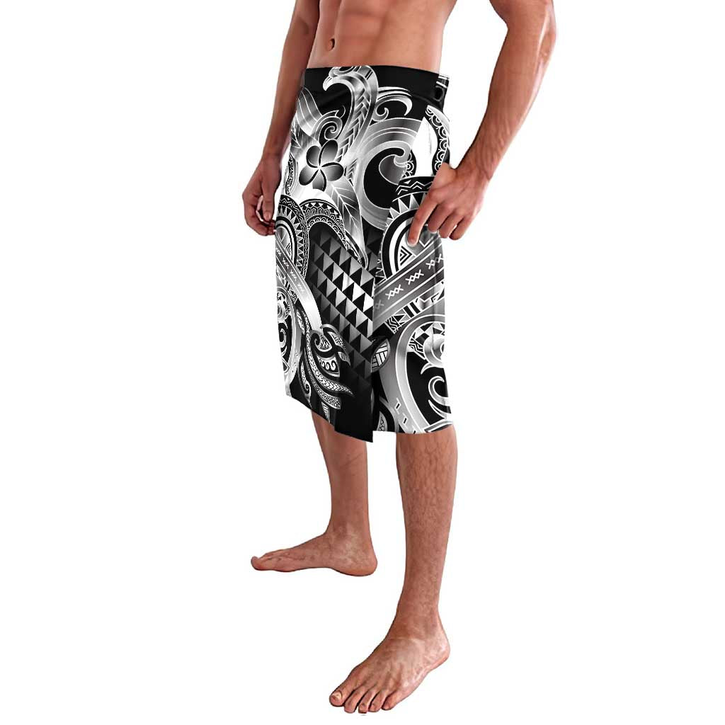 Aloha Black Tribal Honu Tattoo Lavalava