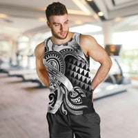 Aloha Black Tribal Honu Tattoo Men Tank Top