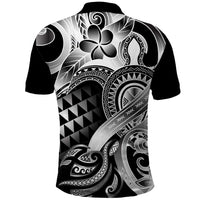 Aloha Black Tribal Honu Tattoo Polo Shirt LT9 - Polynesian Pride