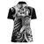 Aloha Black Tribal Honu Tattoo Women Polo Shirt